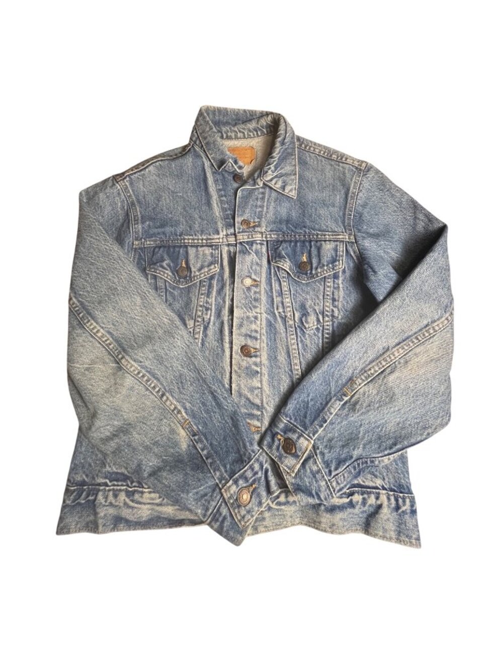 Vintage Levis 70506-0214 80/90’s Denim Trucker Jacket Mens 40 USA small